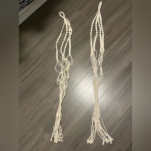 ✨ ADD-ON ✨  Pair of macrame plant holders to hang